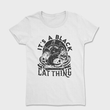 Halloween Black Cat Thing, Women's T-Shirt