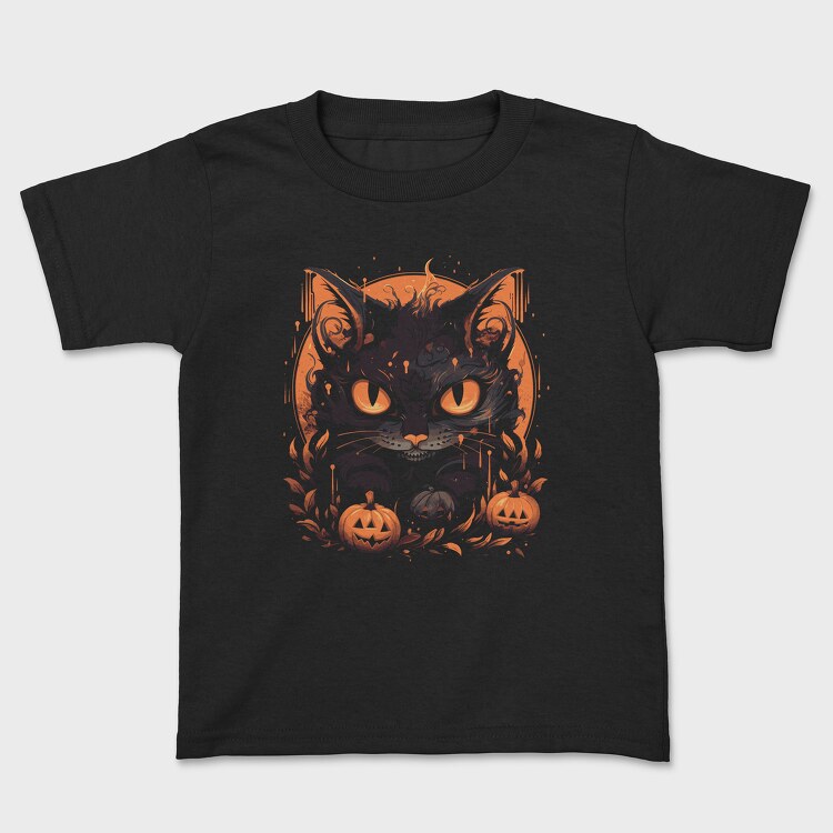 Halloween Cat, Kids' T-Shirt
