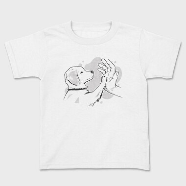Hand Paw Dog, Kids' T-Shirt