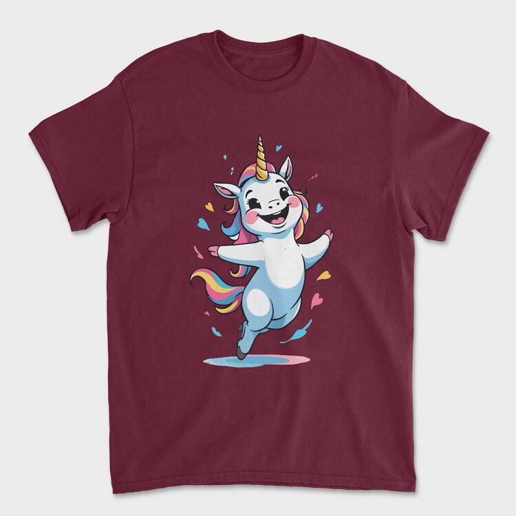 Happy Unicorn, Unisex Men's T-Shirt