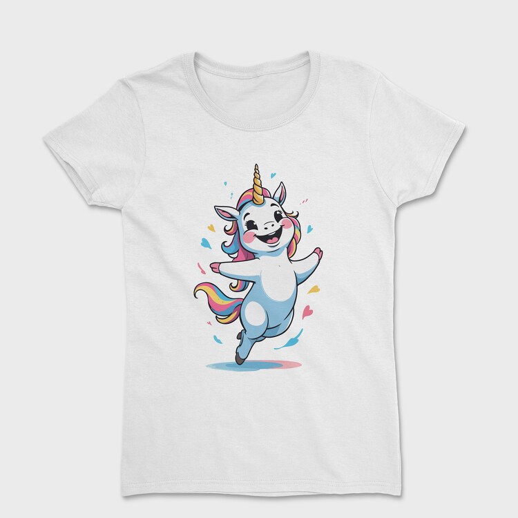 Happy Unicorn, Women's T-Shirt