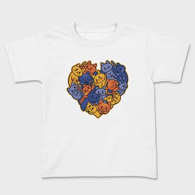 Heart of Cats, Kids' T-Shirt