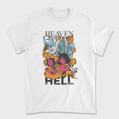 Heaven and Hell, Унисекс Мъжка Тениска