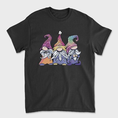 Hippie Gnomes Pastel, Унисекс Мъжка Тениска