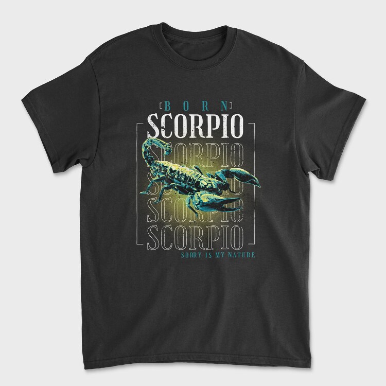 Horoscope Scorpion, Унисекс Мъжка Тениска