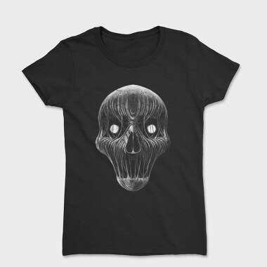 Horror Skull Monochrome, Women's T-Shirt