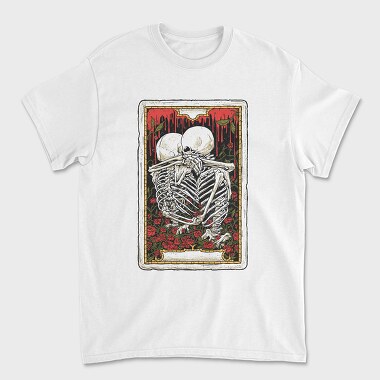 Hug Skeleton Card, Unisex Men's T-Shirt