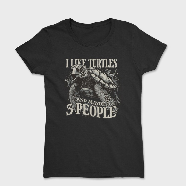 I Love Turtles, Women's T-Shirt