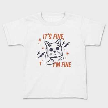 Its Fine I Am Fine, Kids' T-Shirt