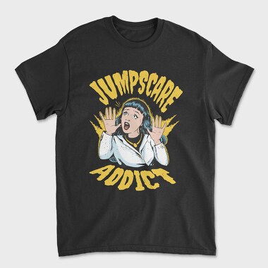 Jumpscare Addict, Unisex Men's T-Shirt