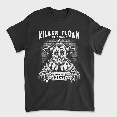 Killer Clown in Town, Unisex Men's T-Shirt