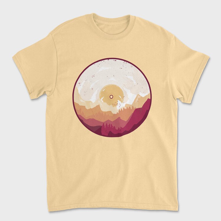 Landscape Vinyl, Унисекс Мъжка Тениска