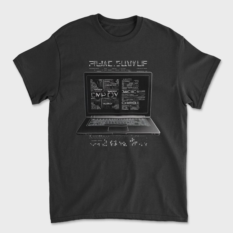 Laptop Programmer Codes, Unisex Men's T-Shirt