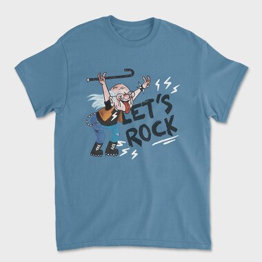 Lets Rock Grandpa, Unisex Men's T-Shirt