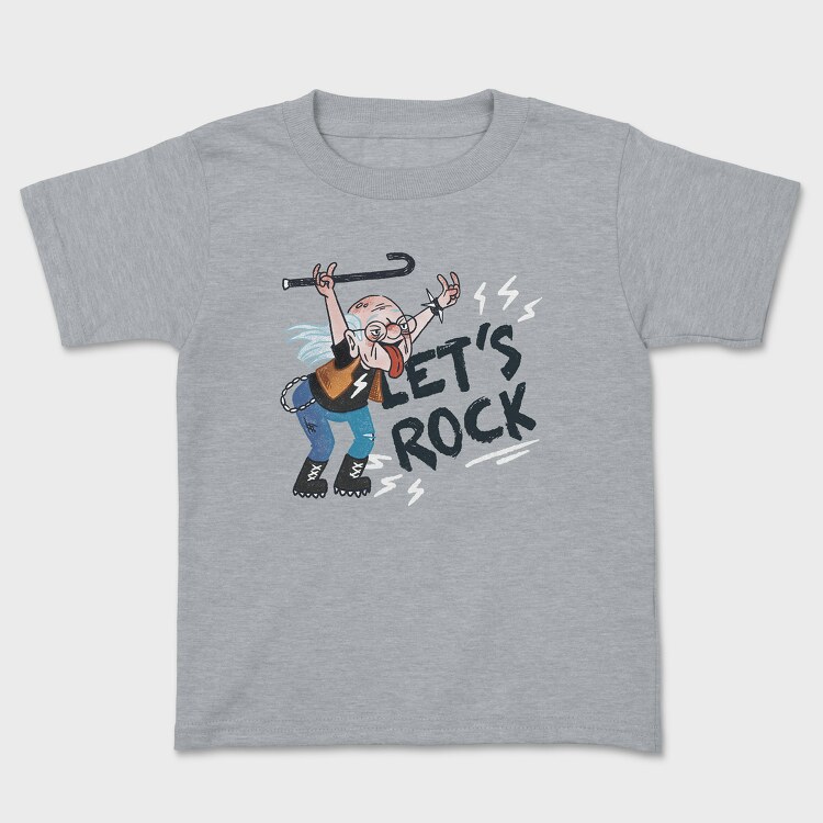 Lets Rock Grandpa, Kids' T-Shirt
