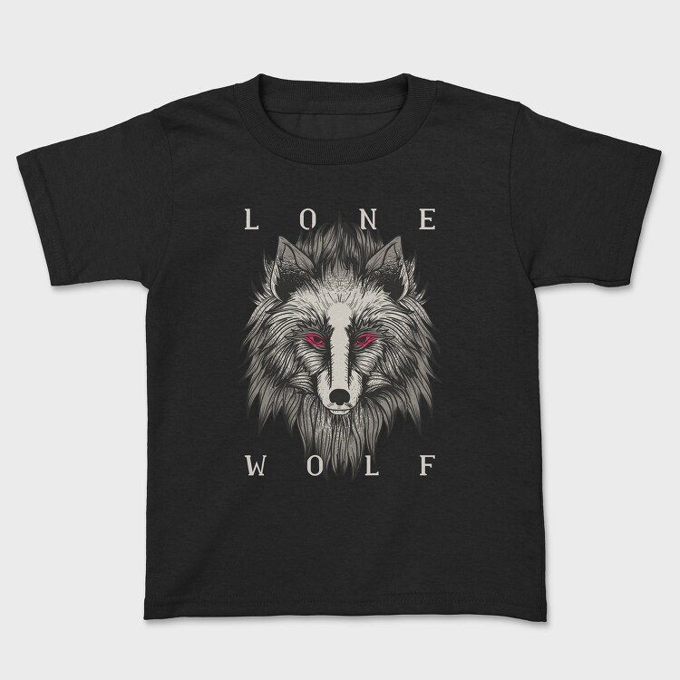 Lone Wolf, Kids' T-Shirt