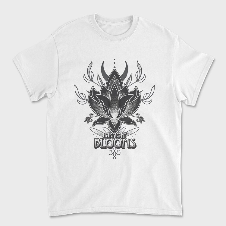 Lotus Flower Harmony Blooms, Unisex Men's T-Shirt