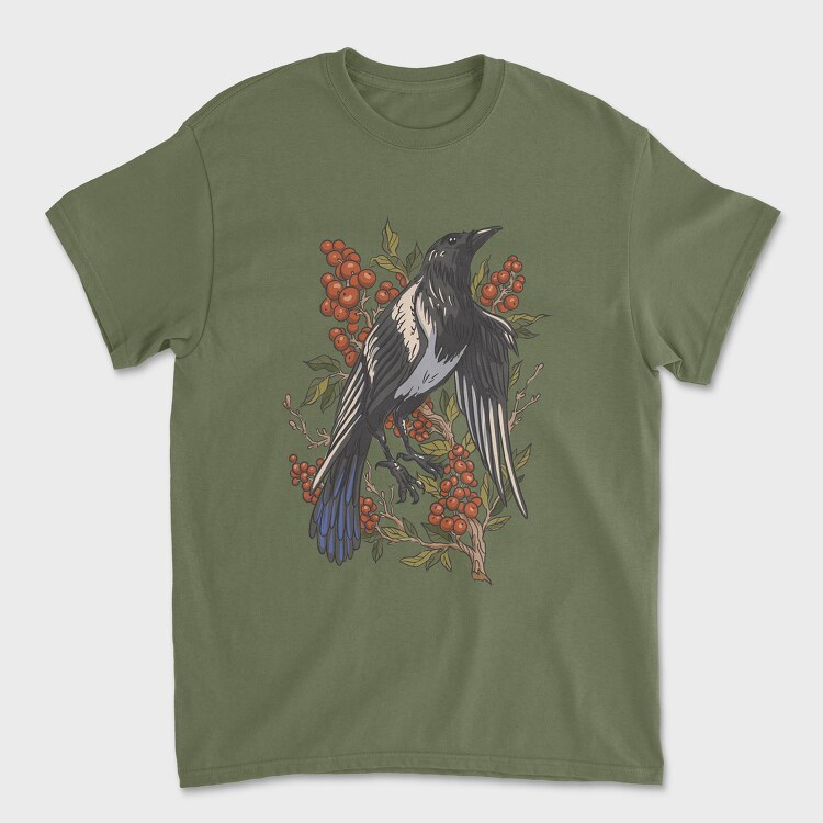 Magpie Berries, Unisex Men's T-Shirt