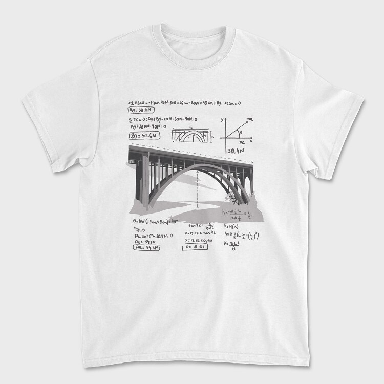 Mathbridge, Унисекс Мъжка Тениска