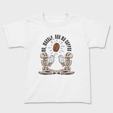 Me Myself and My Coffee, Kids' T-Shirt