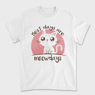 Unisex Men's T-Shirt, Meowdays Cat