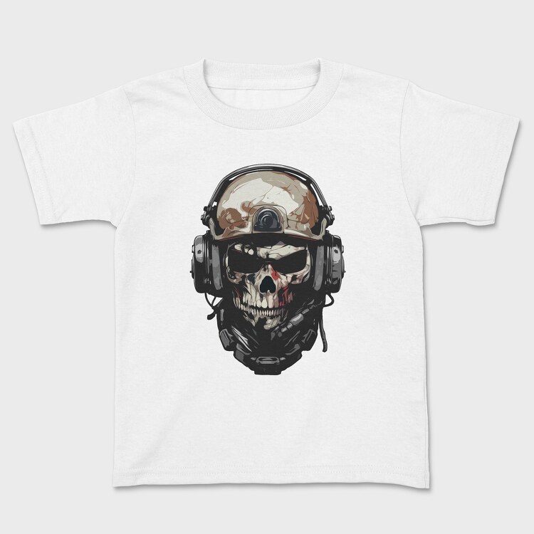 Military Skull, Kids' T-Shirt