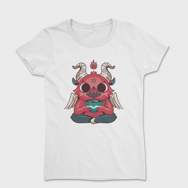 Mini Baphomet Coffee, Women's T-Shirt