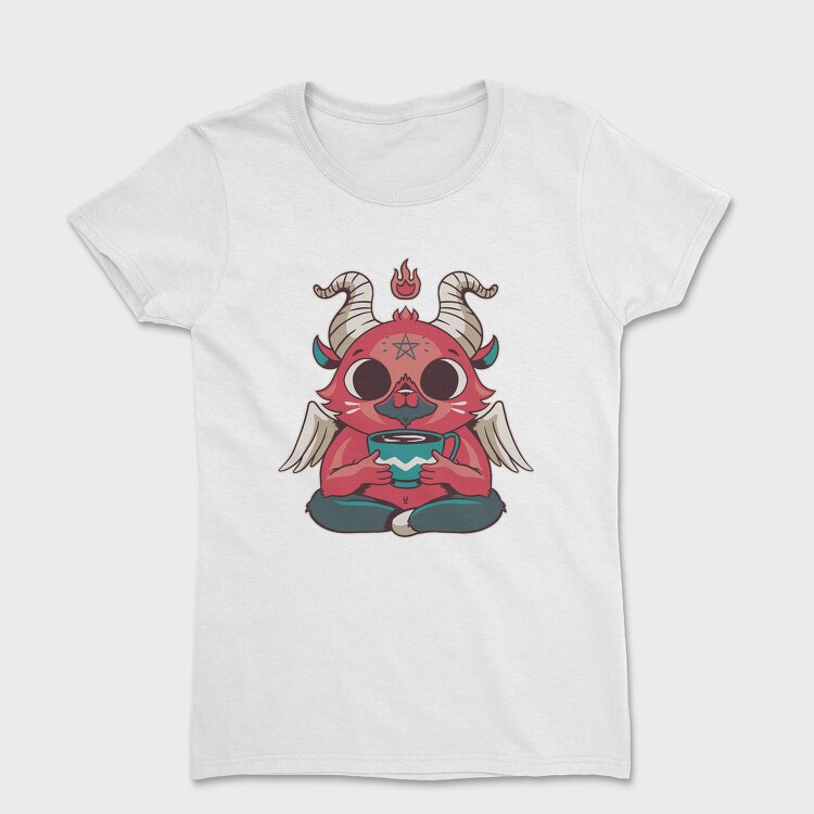 Mini Baphomet Coffee, Дамска Тениска