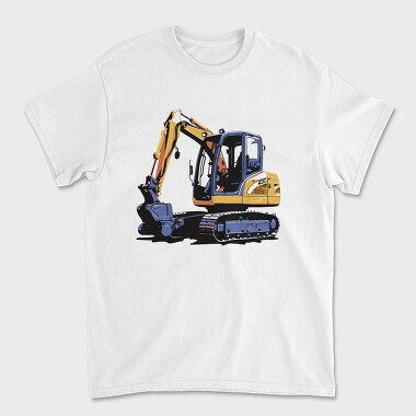 Mini Excavator, Unisex Men's T-Shirt