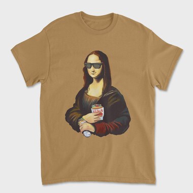 Monalisa Painting Kebab, Unisex Men's T-Shirt