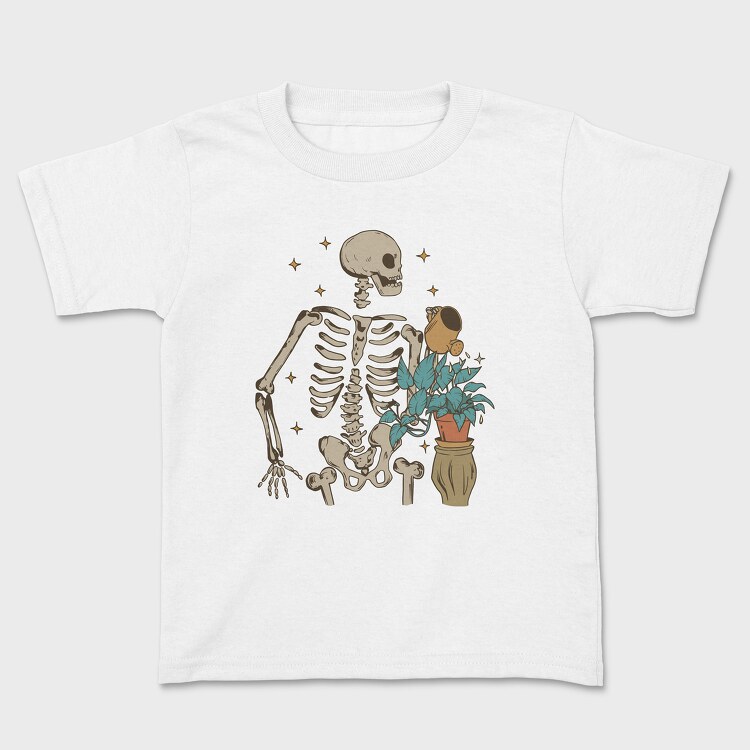 Skeleton Watering the Plant, Детска Тениска