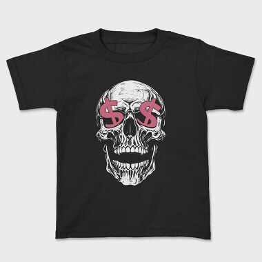 Skull Money, Kids' T-Shirt