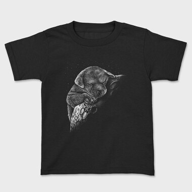 Sleeping Dog Monochrome, Kids' T-Shirt