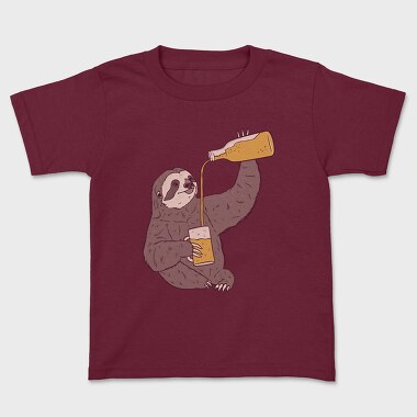 Sloth Beer, Kids' T-Shirt
