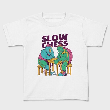 Slow Chess Turtle, Kids' T-Shirt