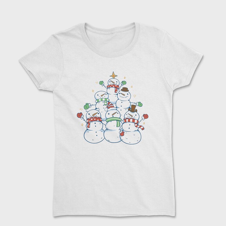 Snowman Tree, Дамска Тениска