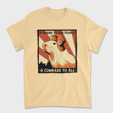 Soviet Capybara, Unisex Men's T-Shirt