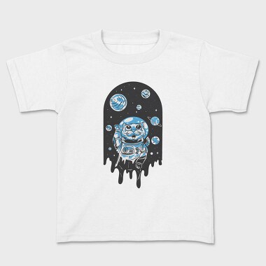 Space Cat Planets, Kids' T-Shirt