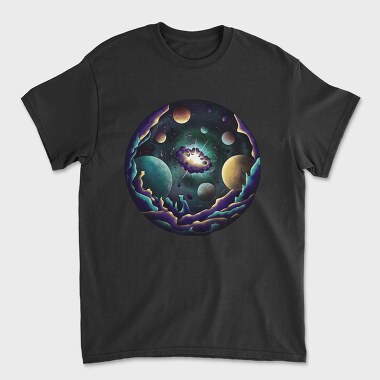 Space Explosion, Unisex Men's T-Shirt
