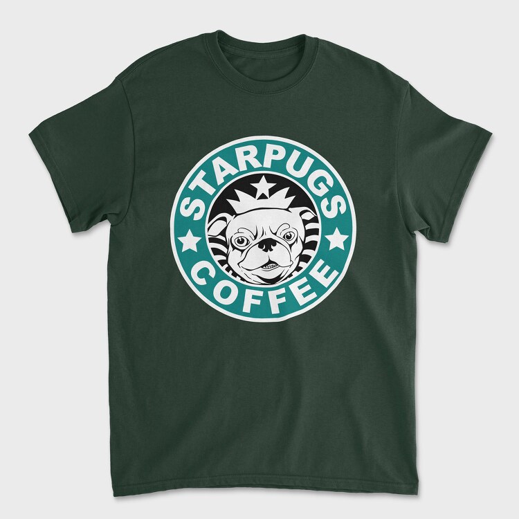 Starpugs Coffee, Унисекс Мъжка Тениска