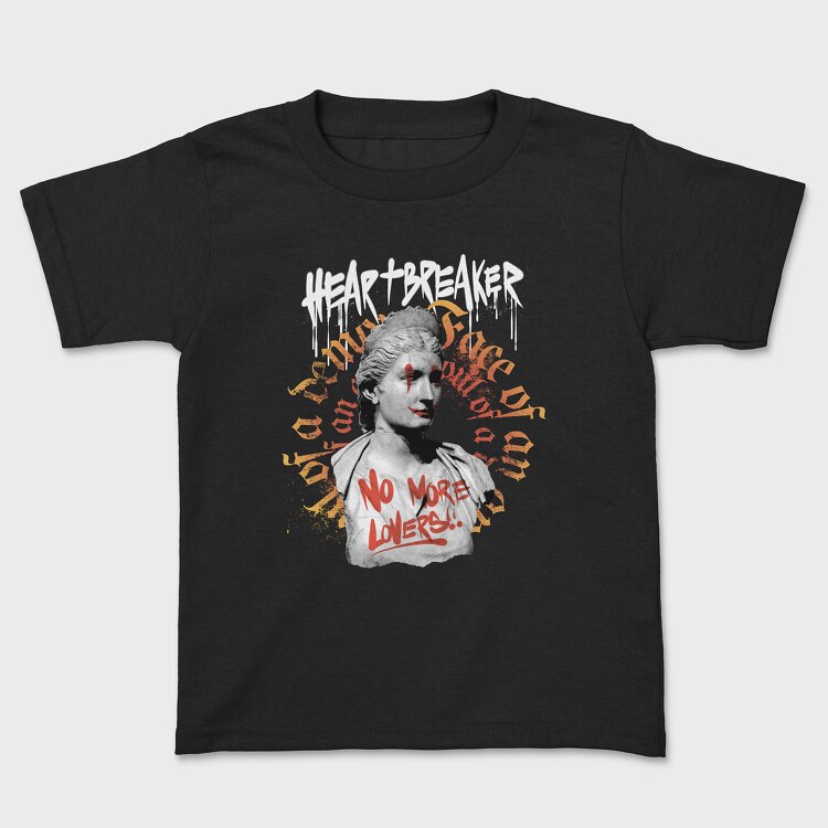 Statue Graffitti Heartbreaker, Kids' T-Shirt