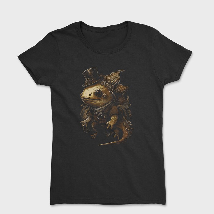 Steampunk Axolotl, Women's T-Shirt