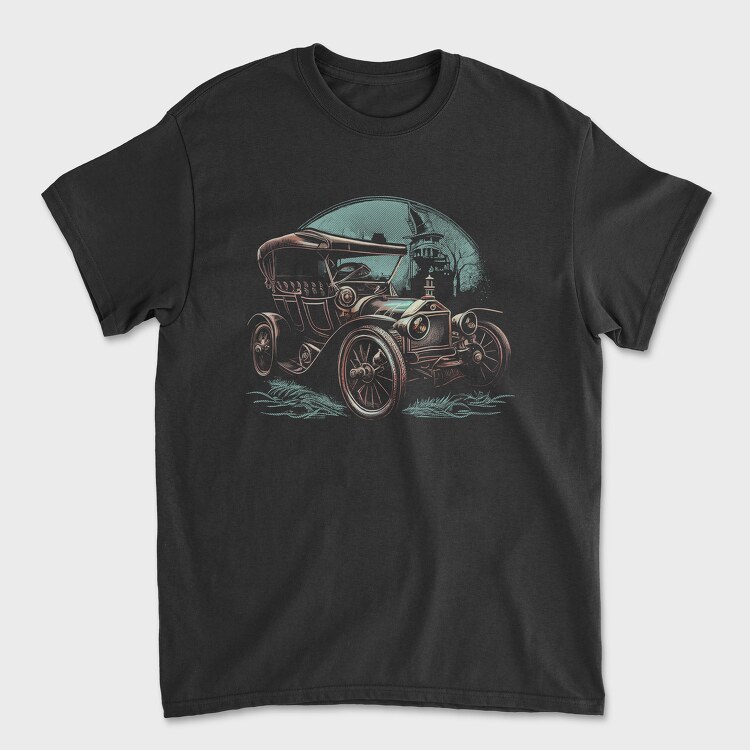 Steampunk Car, Unisex Men's T-Shirt