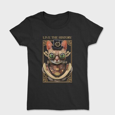 Steampunk Cat, Women's T-Shirt