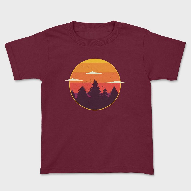 Sunset Trees, Kids' T-Shirt