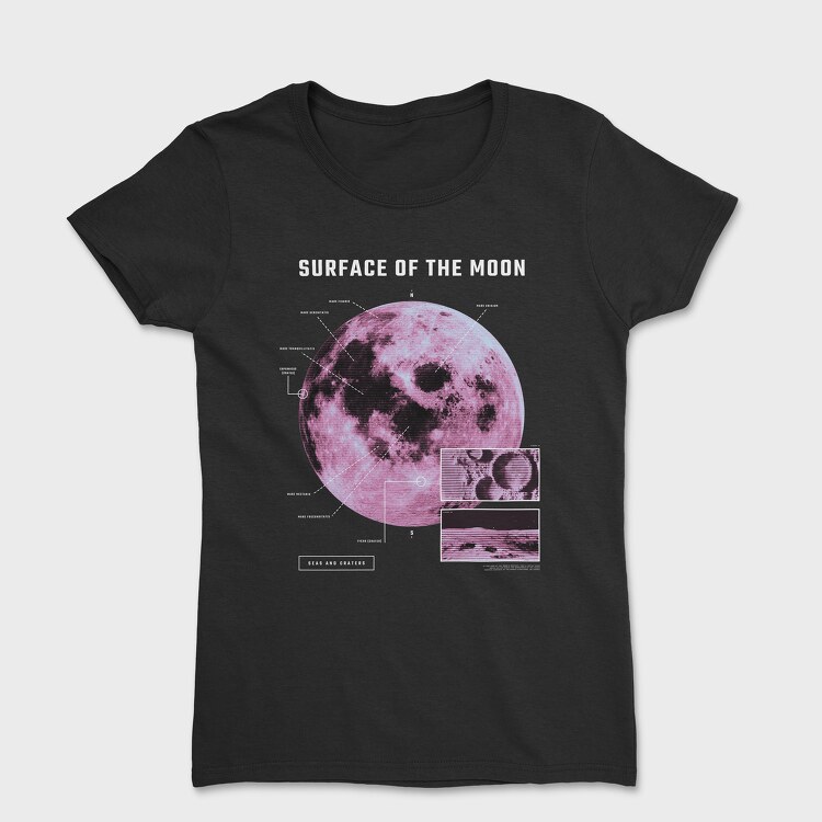 Surface of the Moon, Women's T-Shirt