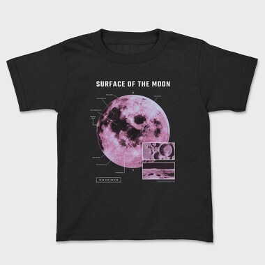 Surface of the Moon, Kids' T-Shirt