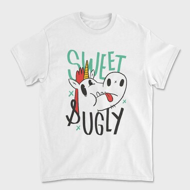 Sweet Ugly Unicorn, Unisex Men's T-Shirt