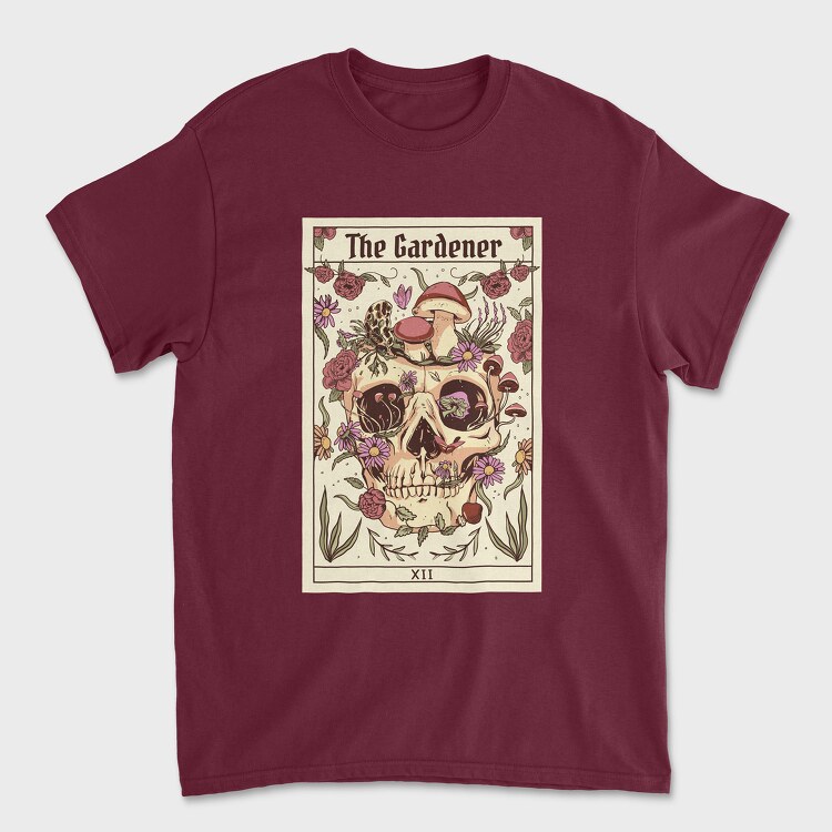 Tarot Card the Gardener, Унисекс Мъжка Тениска