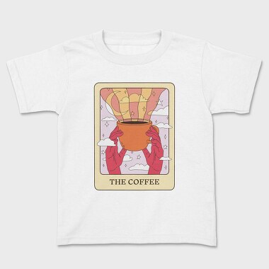 The Coffee Tarot Card, Kids' T-Shirt